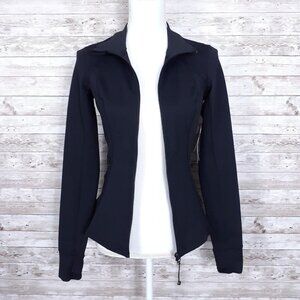 Zella Womens Athletic Jacket XS Black Moisture Wicking 433A